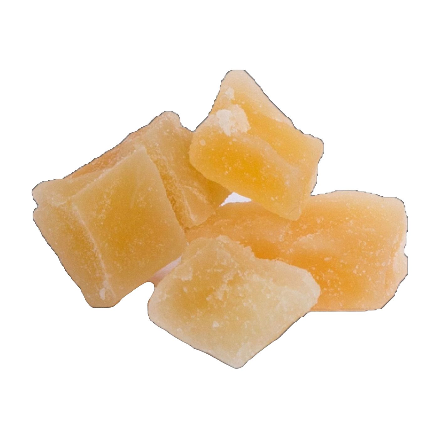 Schonend getrocknete Mango in kleinen Würfeln, Würfelgröße: ca. 0,5 cm, Im Beutel
 5 kg