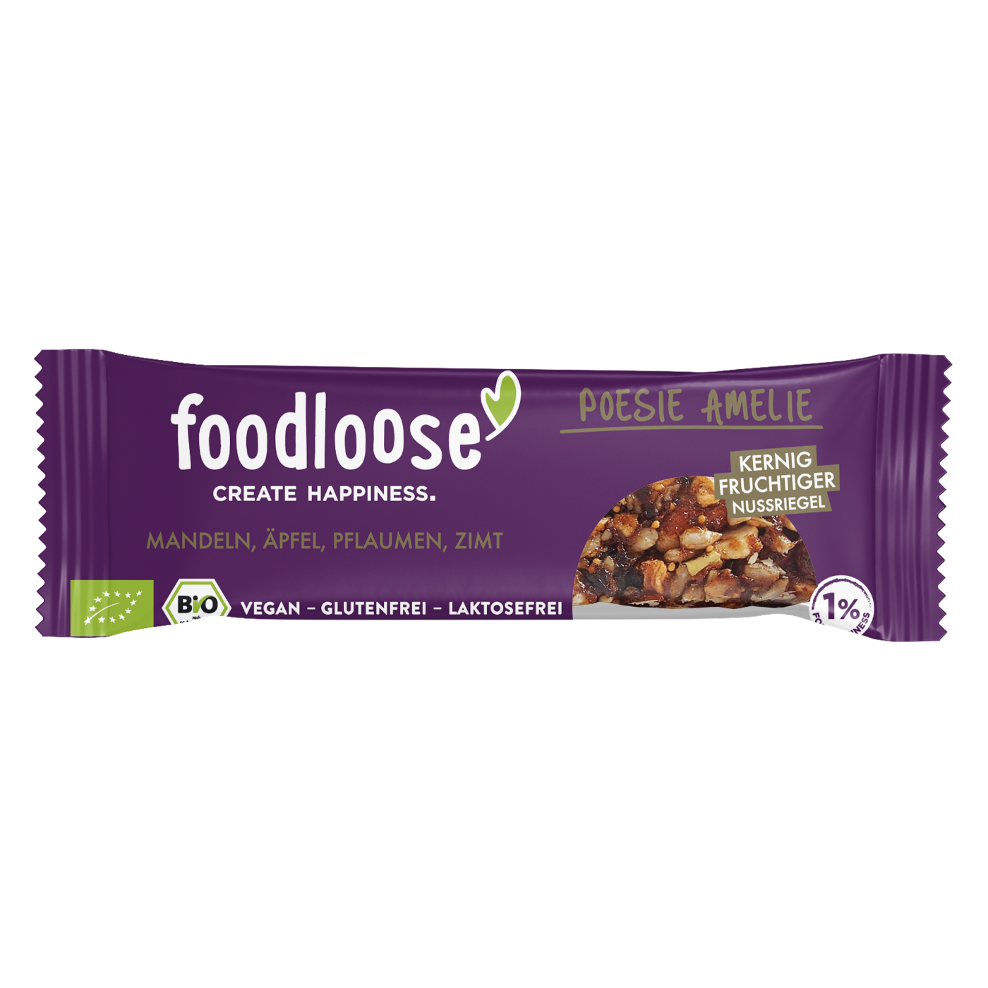 Foodloose Variety Pack Bio Nussriegel, vegan 24 Riegel  á 35 g pro Karton