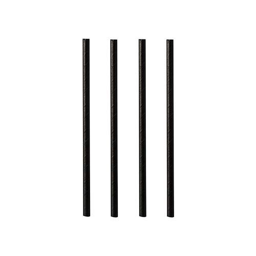 Cocktail Trinkhalme, Papier ¨pure¨ Ø7 mm, 15 cm lang, schwarz 500 Stück pro Pack