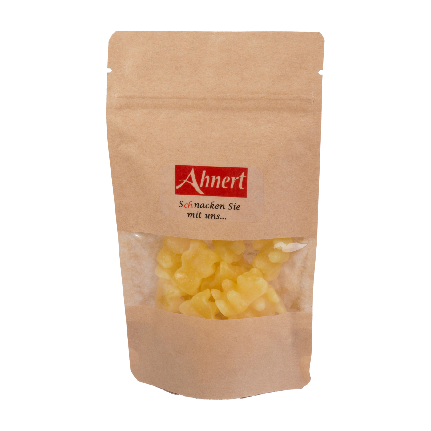 Ingwer Zitronen Bärchen Fruchtgummi im 80 g Snackbag  - 25 Beutel pro Karton