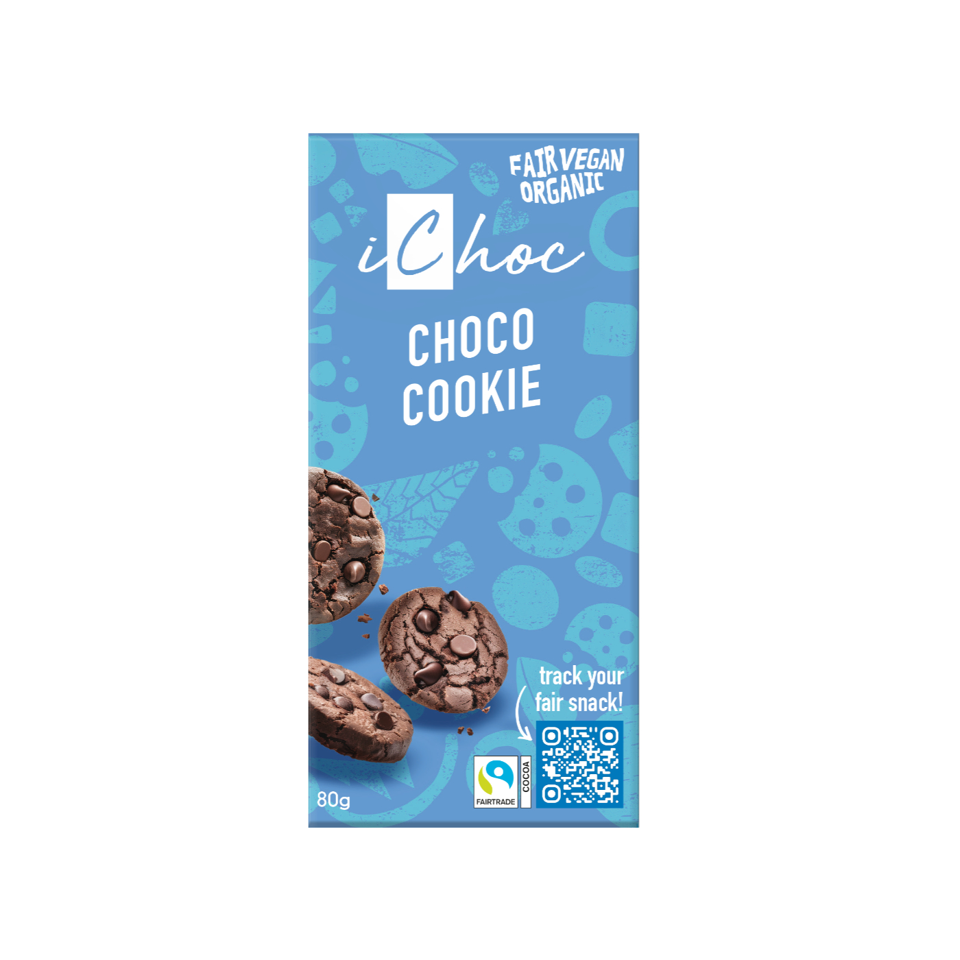 iChoc by VIVANI Choco Cookie Schokoladentafel 80 g
BIO/Vegan 10 Stück pro Karton