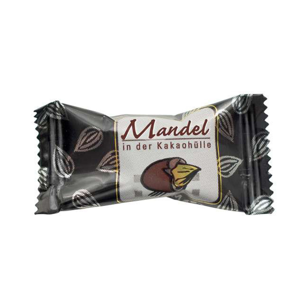 Mandel in Kakao einzeln verpackt 380 Stück pro Karton