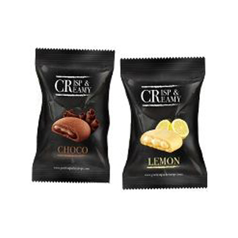 Hellma Crisp & Creamy Mix Mürbeteiggebäck mit Zitronen- und Schokoladencremefüllung 200 Stück pro Karton