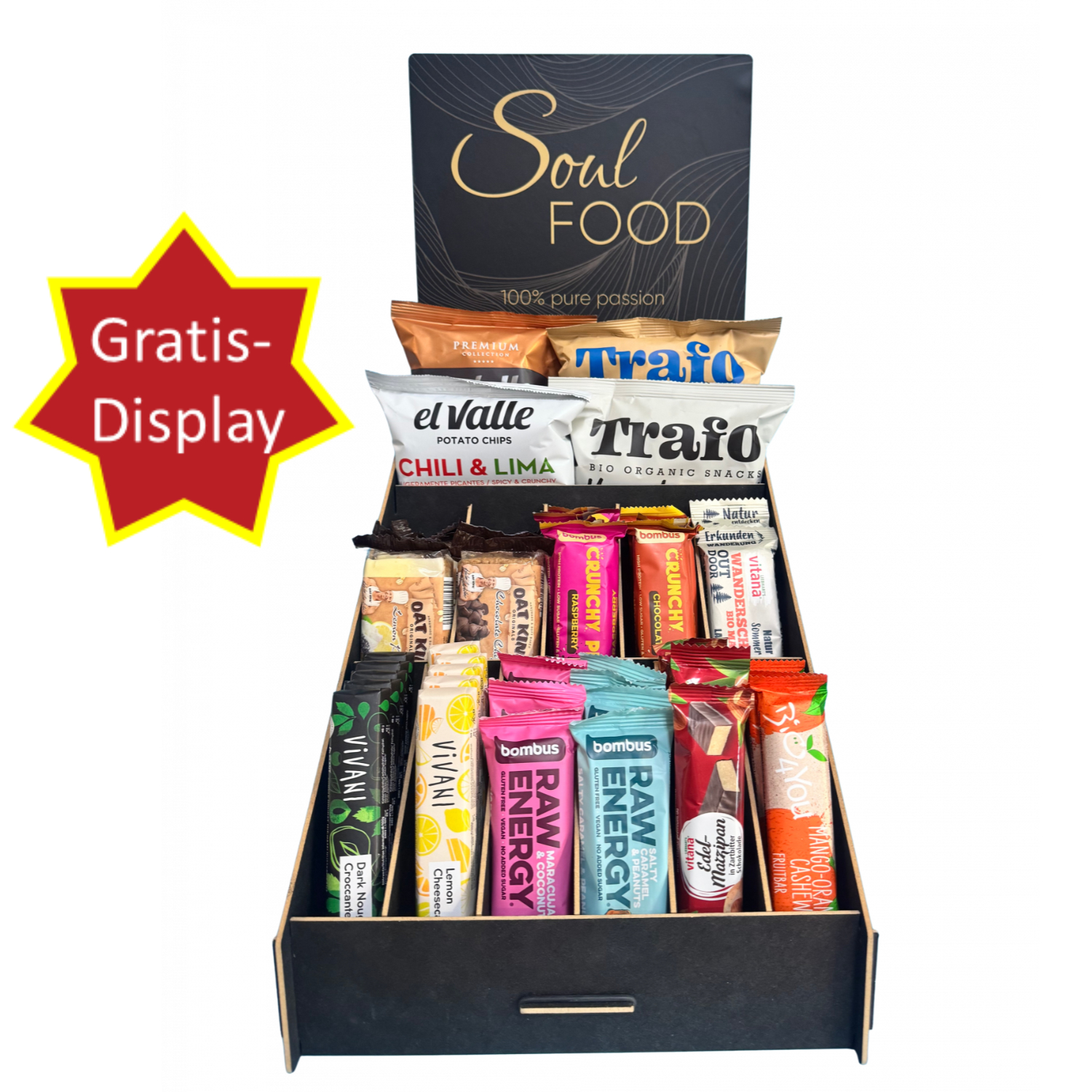 Display Starter-Paket 'SoulFood Selection' Display Starter-Paket 'SoulFood Selection'