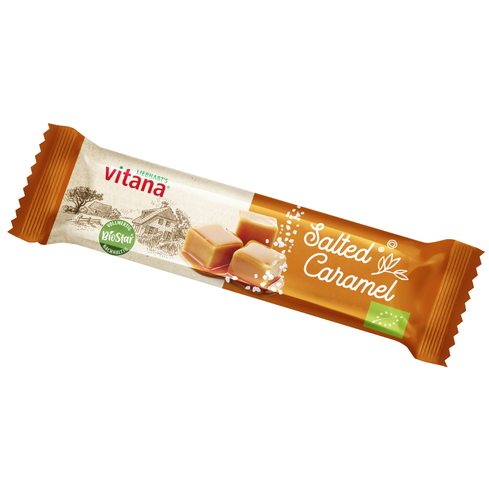 Liebharts Salted-Karamell-Riegel in Vollmilch-Schokolade 40g - 24 Stück pro Karton