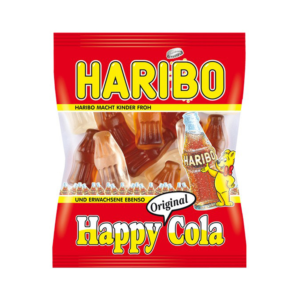 Haribo Colaflaschen Mini Beutel
100 Beutel á 10g pro Dose