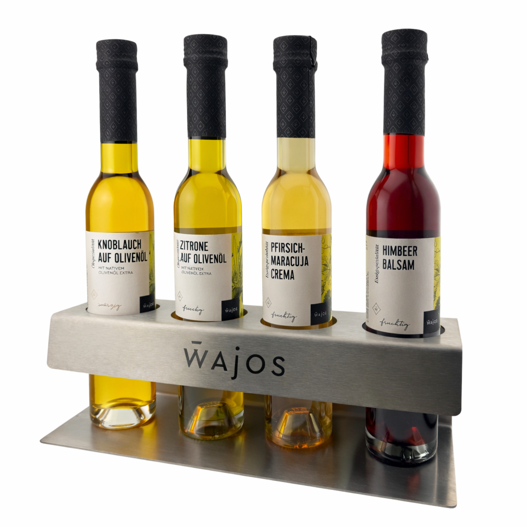 Wajos Metall Ständer 4er für 250ml Flaschen - 32B x 10H x 11T