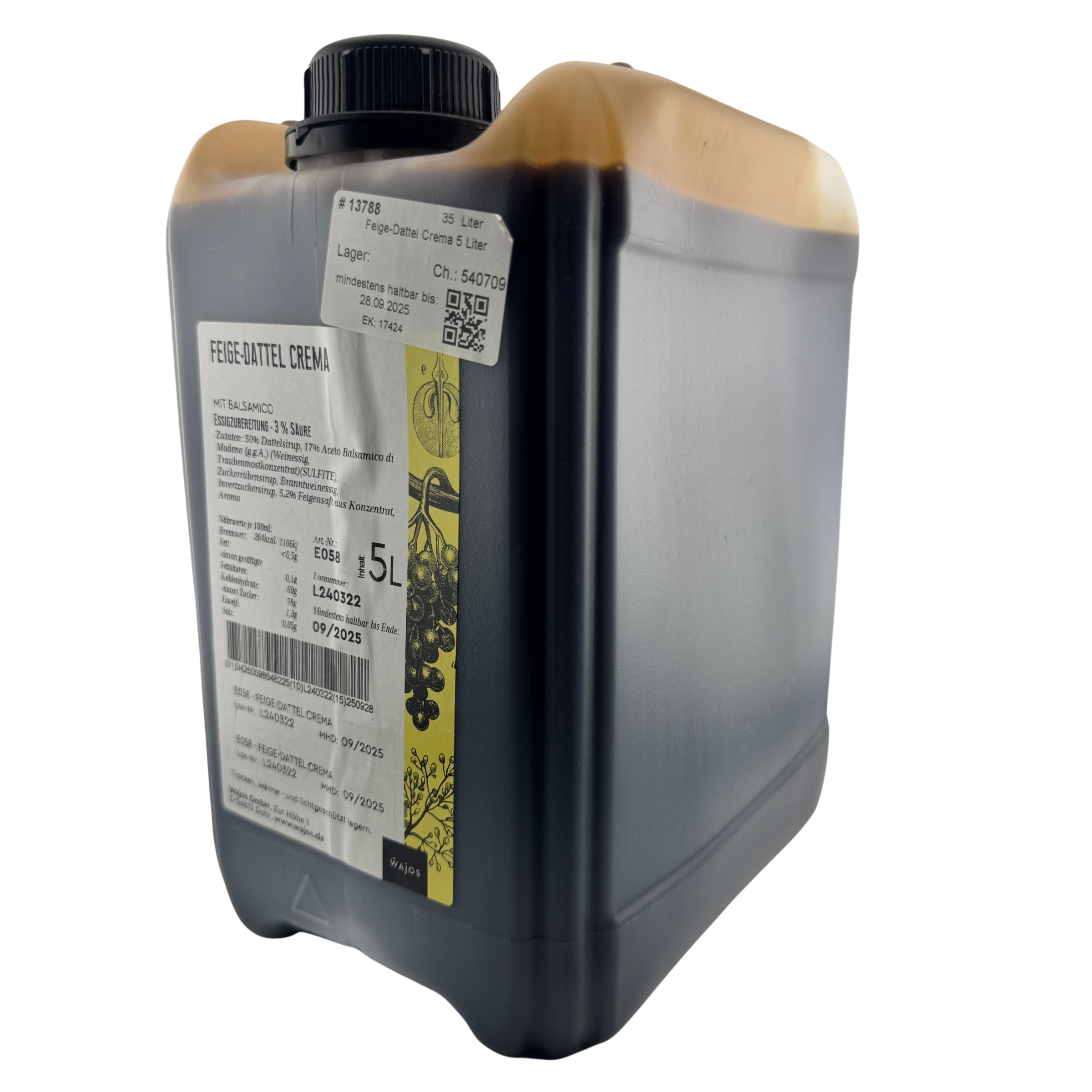 Feige-Dattel Crema 3% Säure 5 Liter Kanister Feige-Dattel Crema 3% Säure 5 Liter Kanister