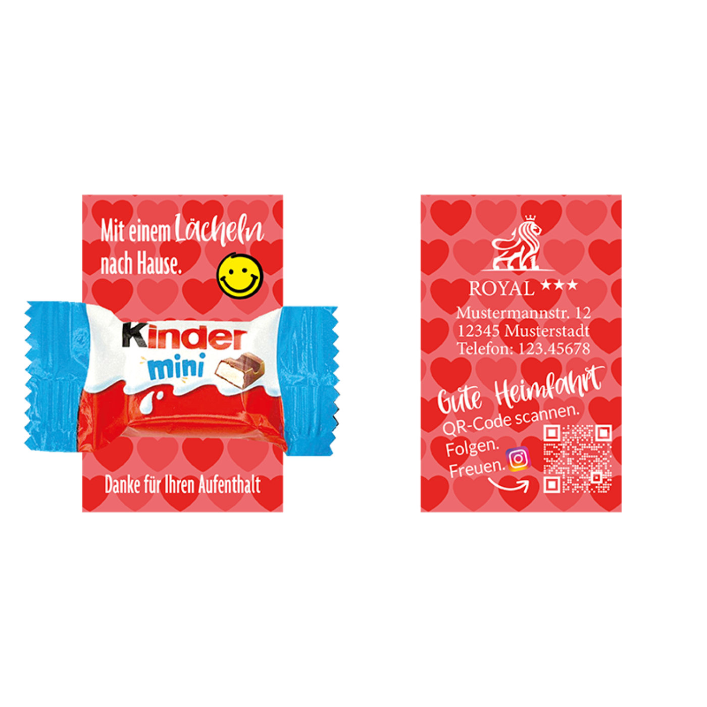 Snackcards Mini - Kinder Riegel (60x38mm) - Ein Klassiker versüßt unsere individuellen Cards