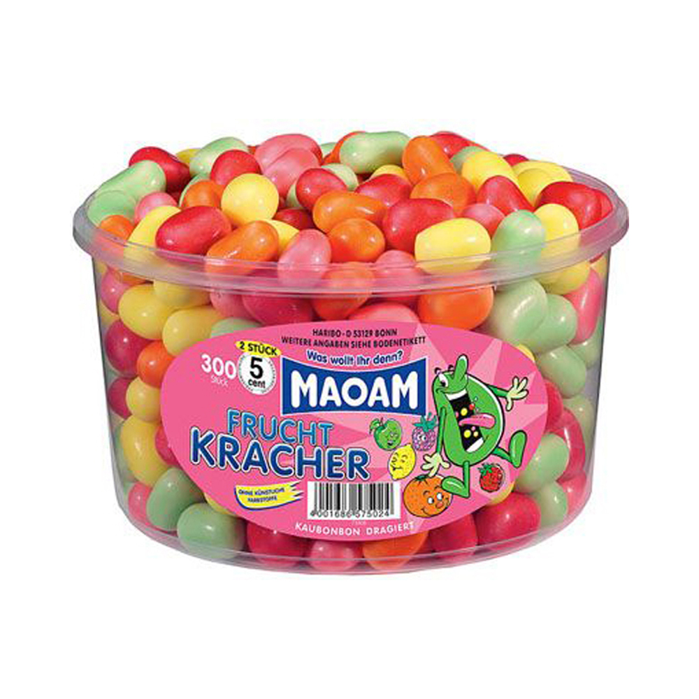 Maoam Frucht Kracher 265 Stück pro Dose