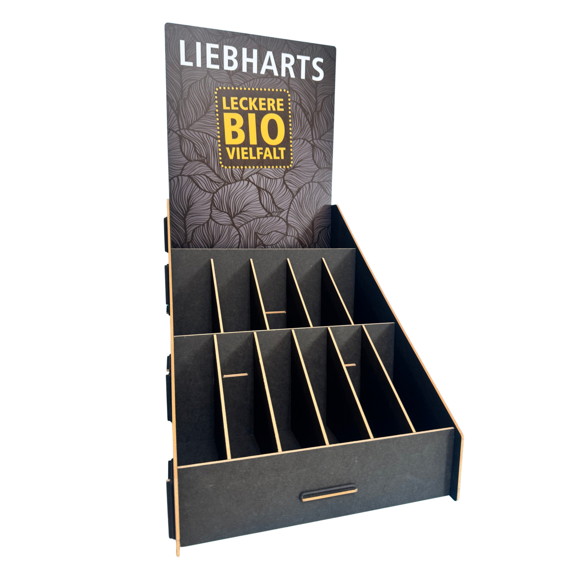 Liebharts Thekendisplay schwarz matt