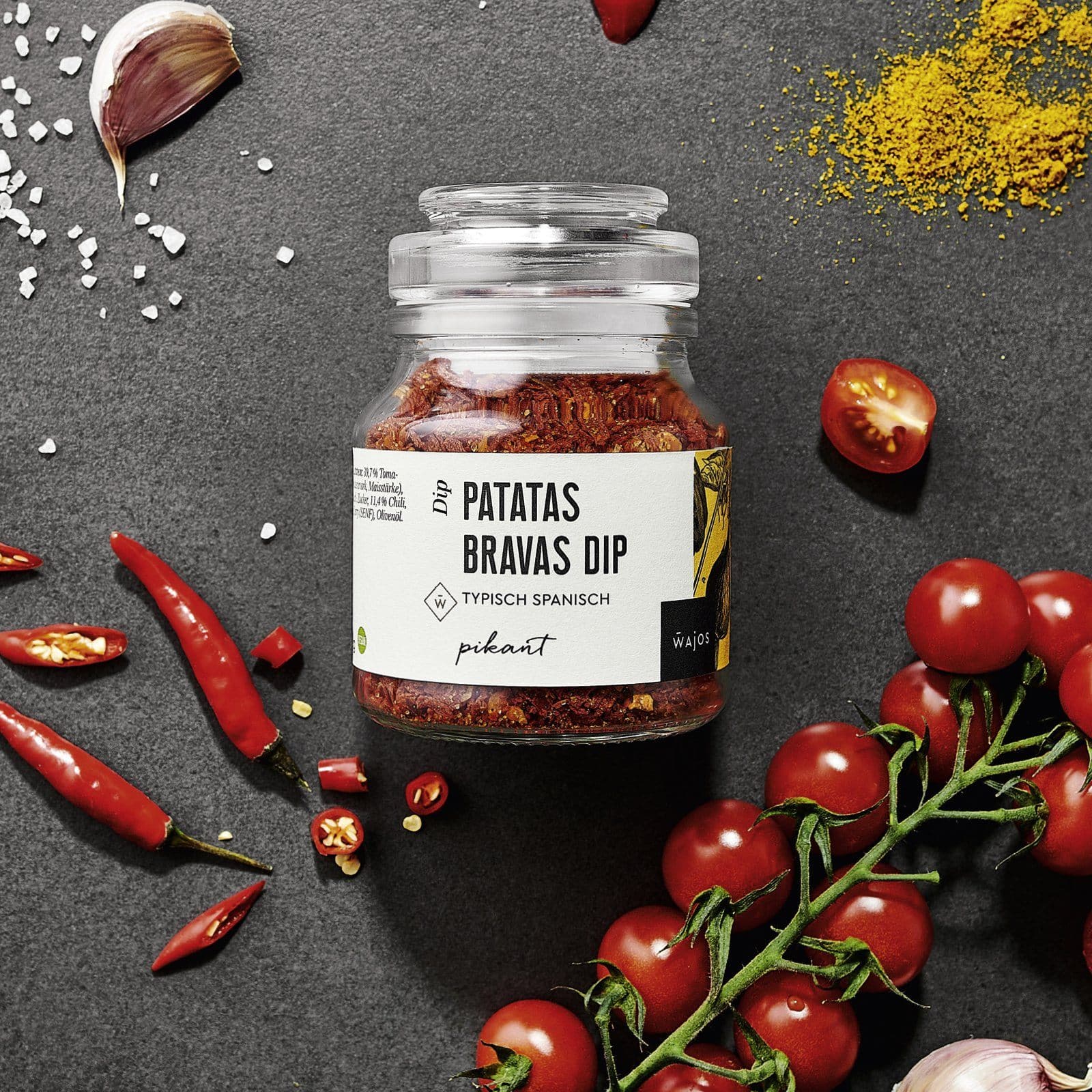 Patatas Bravas Dip 1000 g Eimer Tomate, Knoblauch, Paprika und Chili