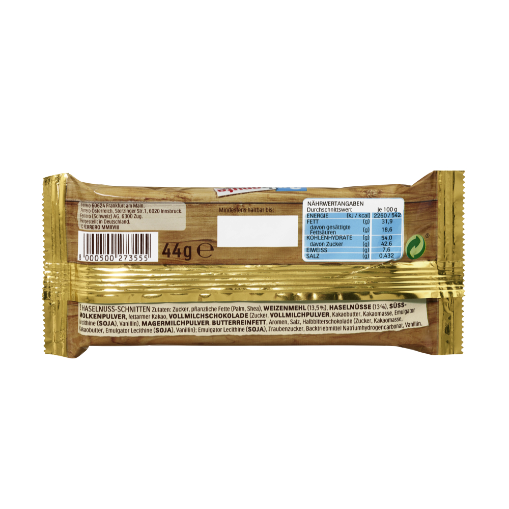 hanuta 2er Packung - 18 Stück a 44g