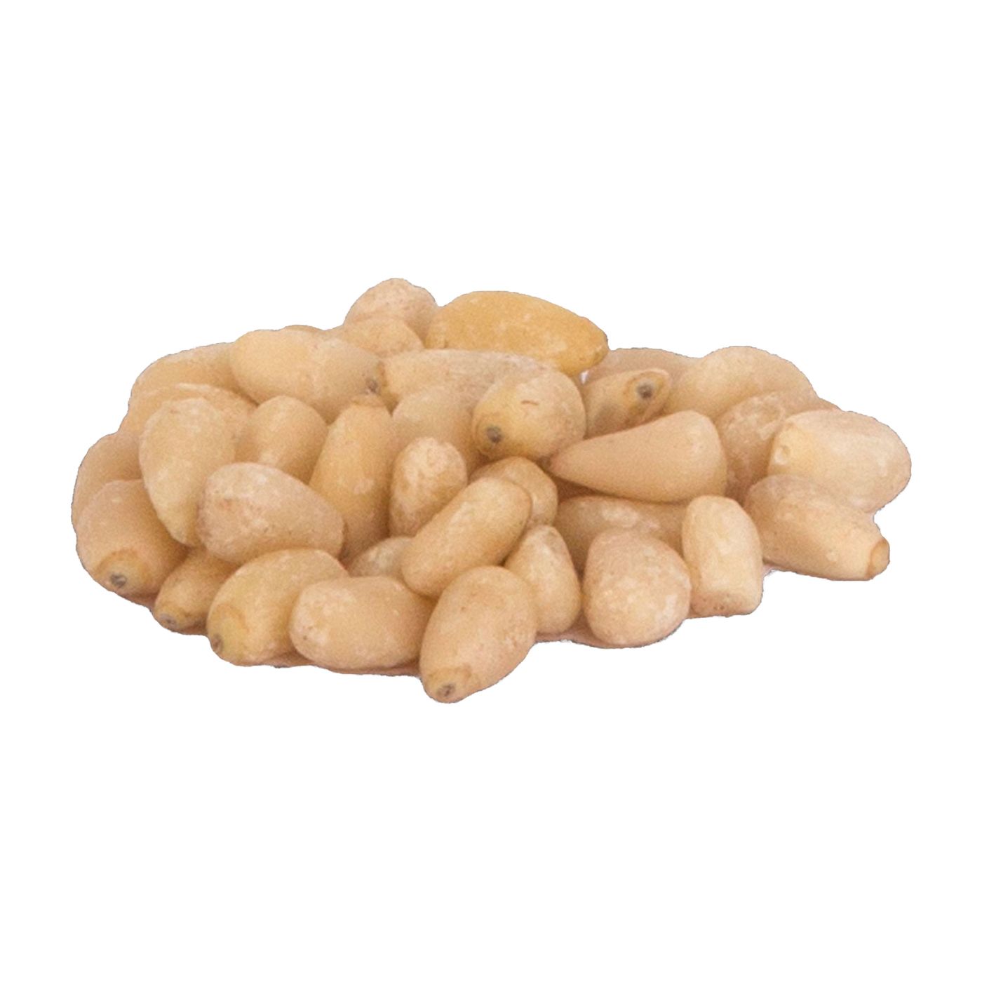 Pinienkerne in mittlerer Qualitätsstufe, naturbelassen und ohne Zusätze. Im Beutel 12,5 kg