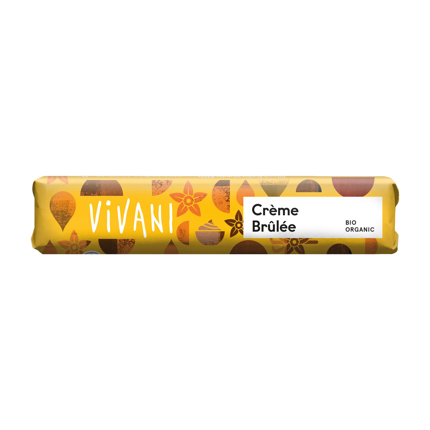 VIVANI Creme Brulee Schokoriegel mit Milchcreme und Karamell 40 g BIO - 18 Stück pro Karton