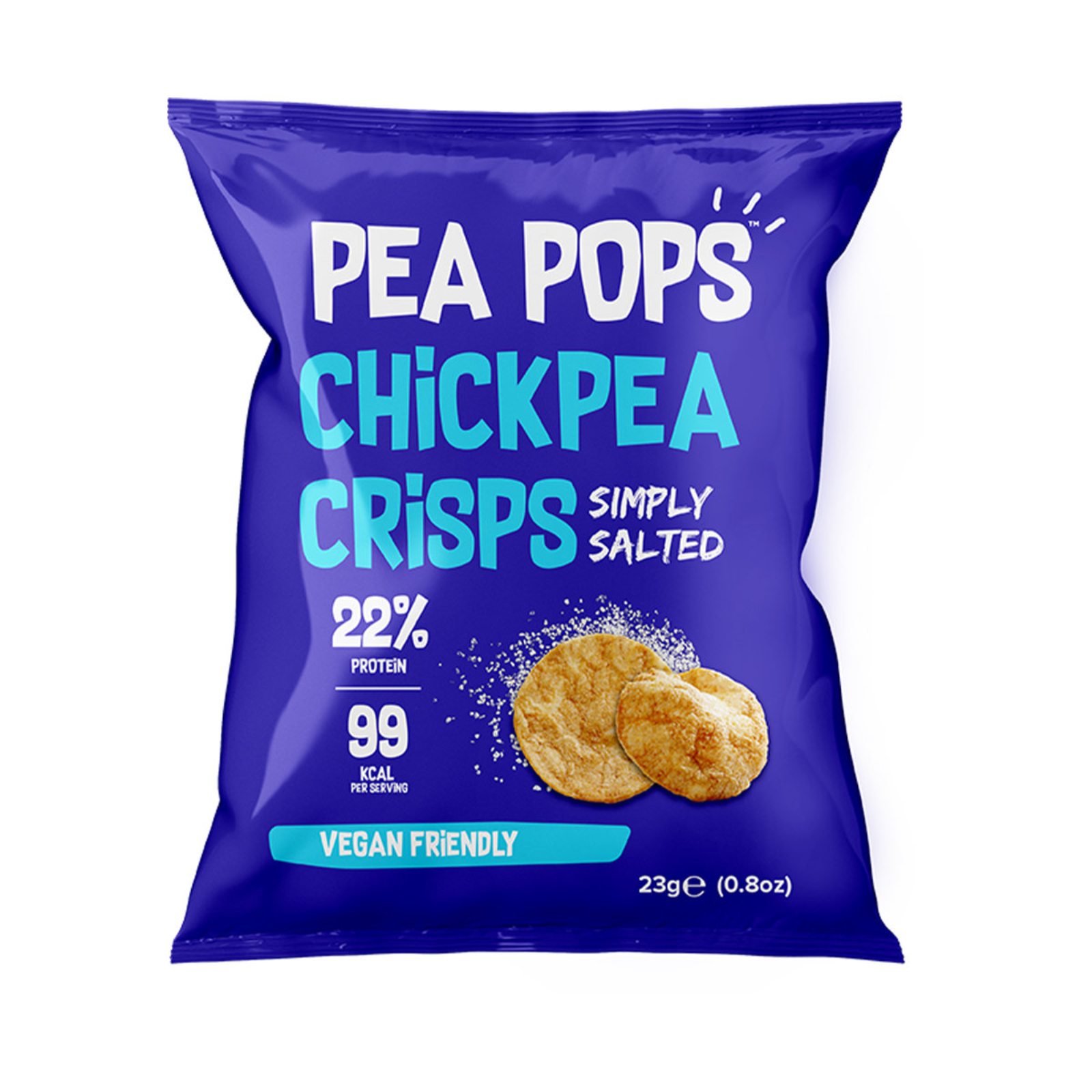 Kichererbsen Chips Simply Salted 18 x 23 g pro Karton