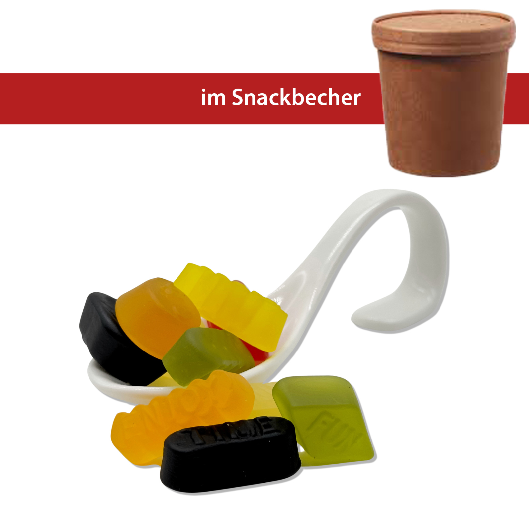 Englisch Weingummi 120g
Snackbecher
12 Stück pro Karton