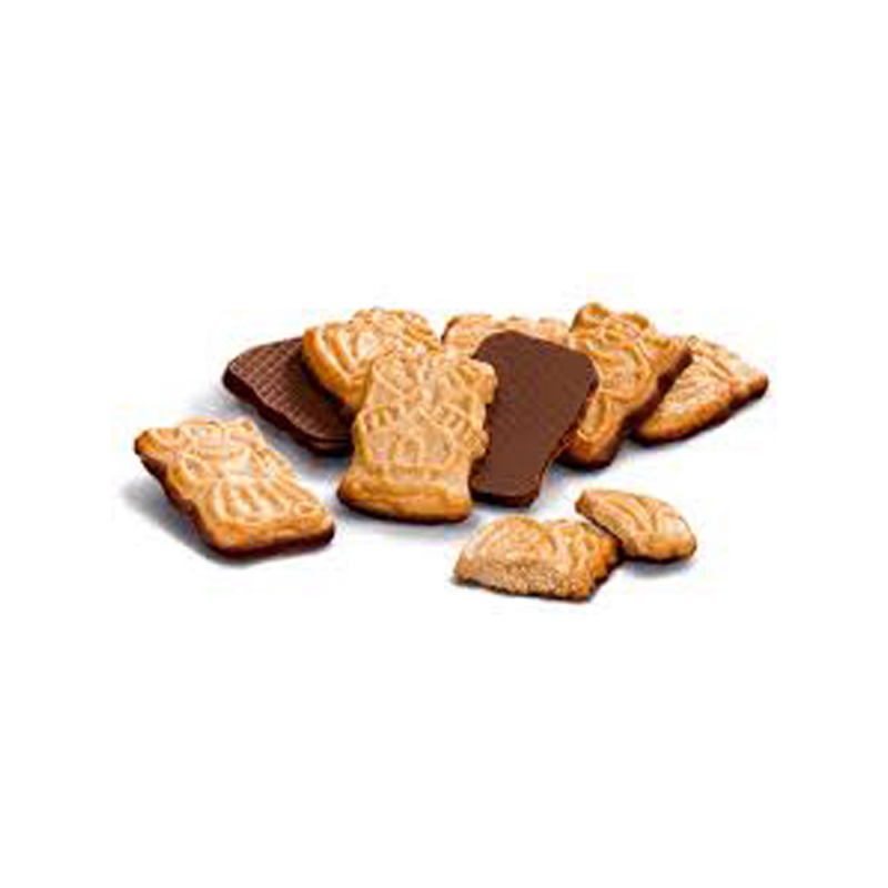 Butterspekulatius mit Vollmilchschokolade
2,5 kg pro Karton ca. 13g - 190 Stück pro Karton