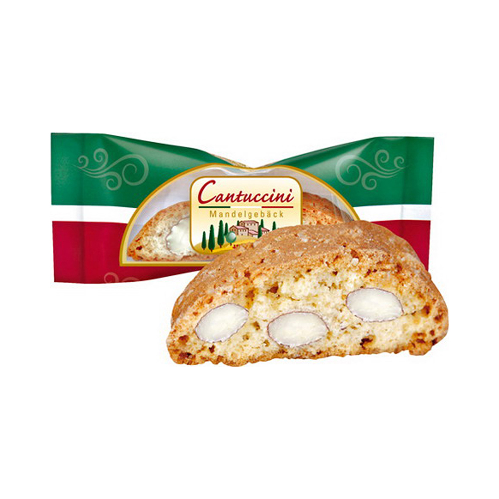Cantuccini Mandel einzeln verpackt
60x8g pro Karton
*Hellma*