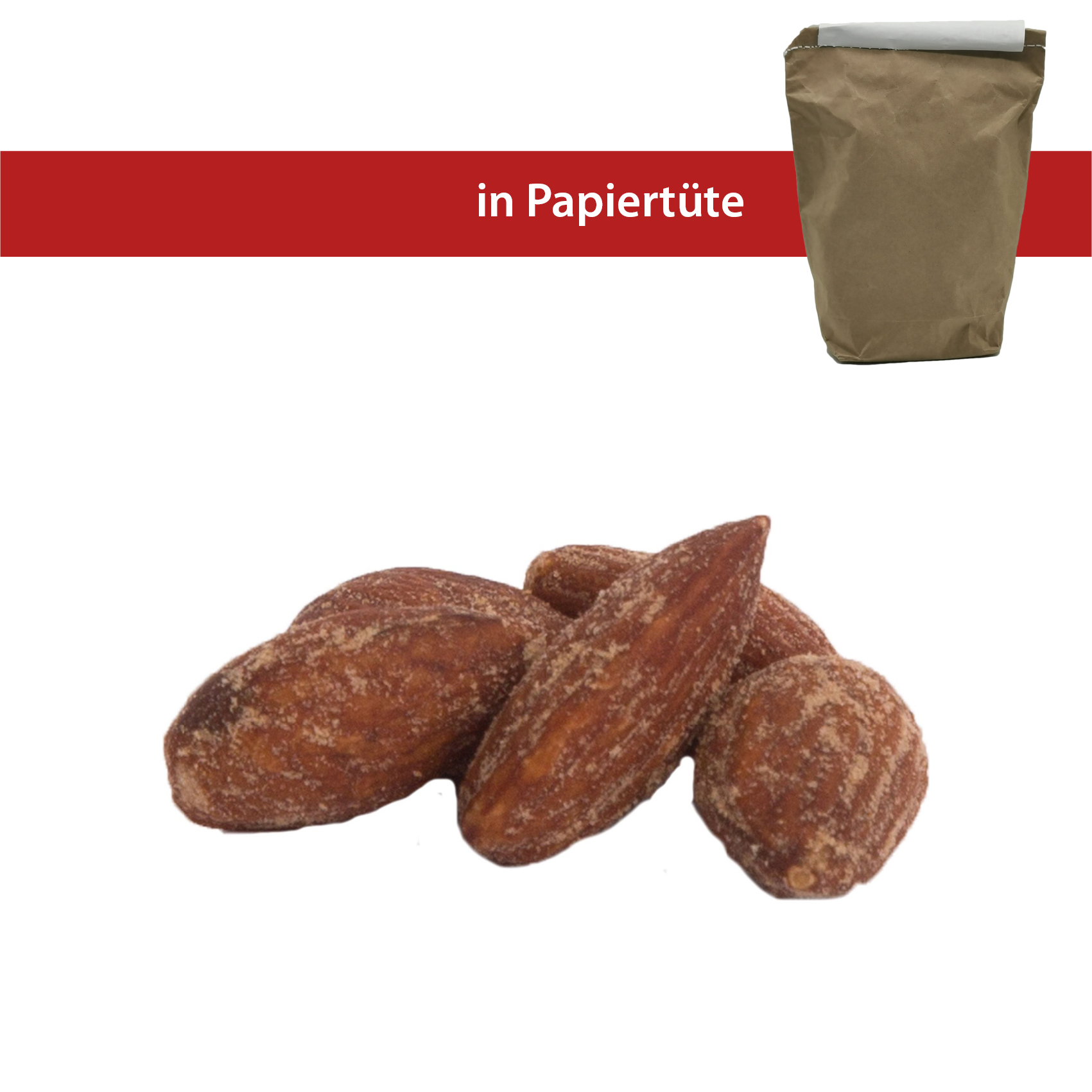 Rauchmandeln 2,5kg
in der Papiertüte, genäht Rauchmandeln 2,5kg
in der Papiertüte, genäht