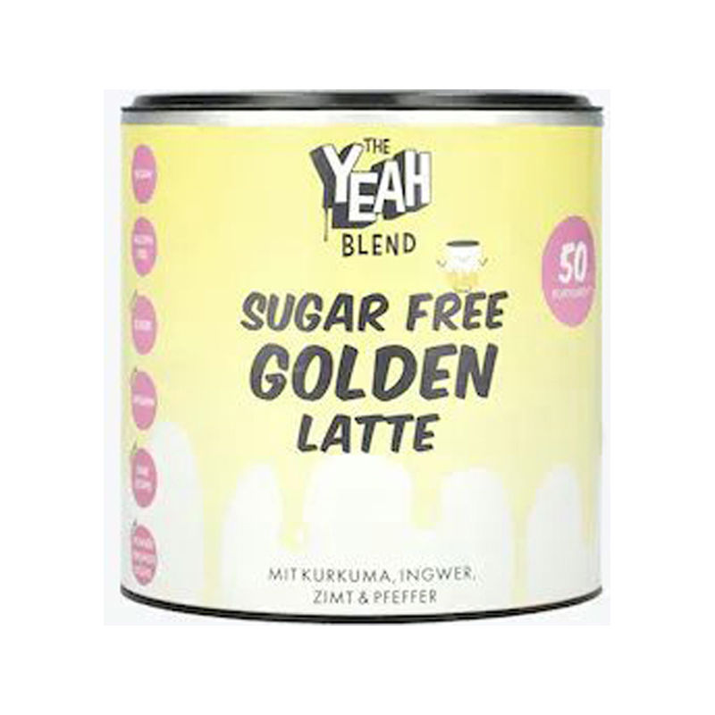 The Yeah Blend Sugar free Golden Latte 250g Dose
ca. 50 Portionen
mit Kurkuma, Ingwer, Zimt, Anis und Kardamom