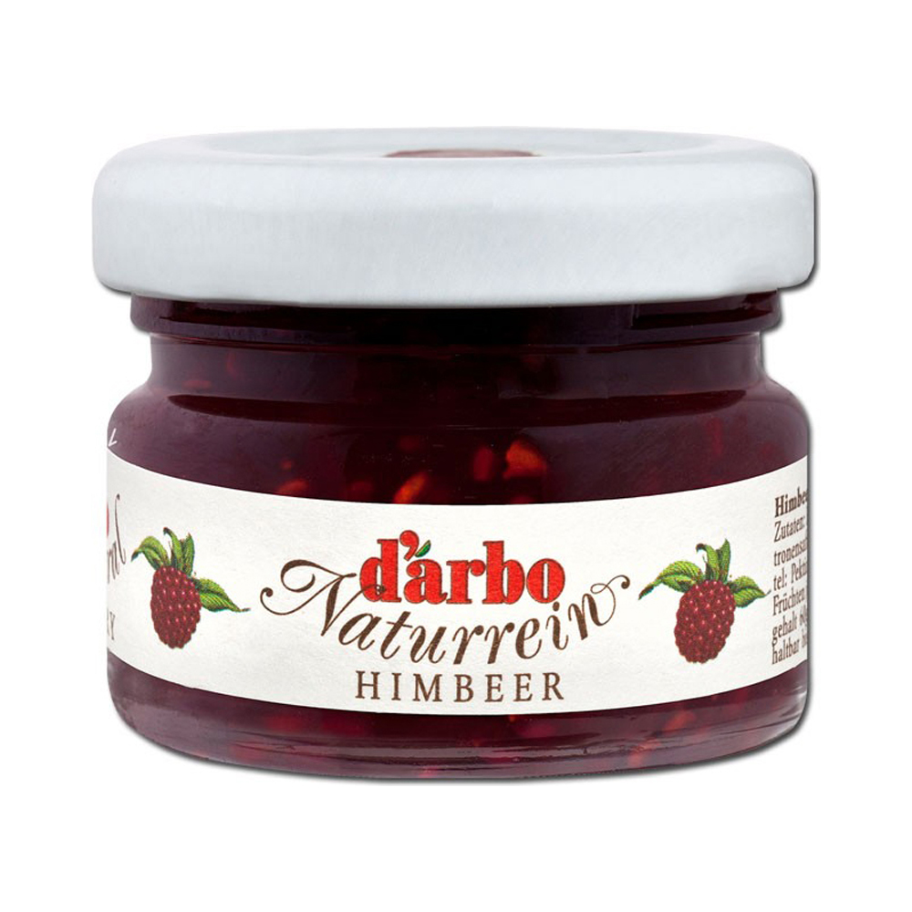 DARBO Himbeer Konfitüre im Mini Glas 60x28 g Glas pro Karton
