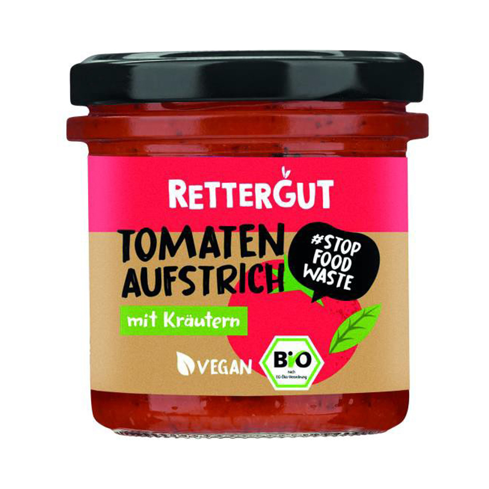 Bio Aufstrich Tomate & Kräuter 135 g Rettergut 6 Stück pro Karton