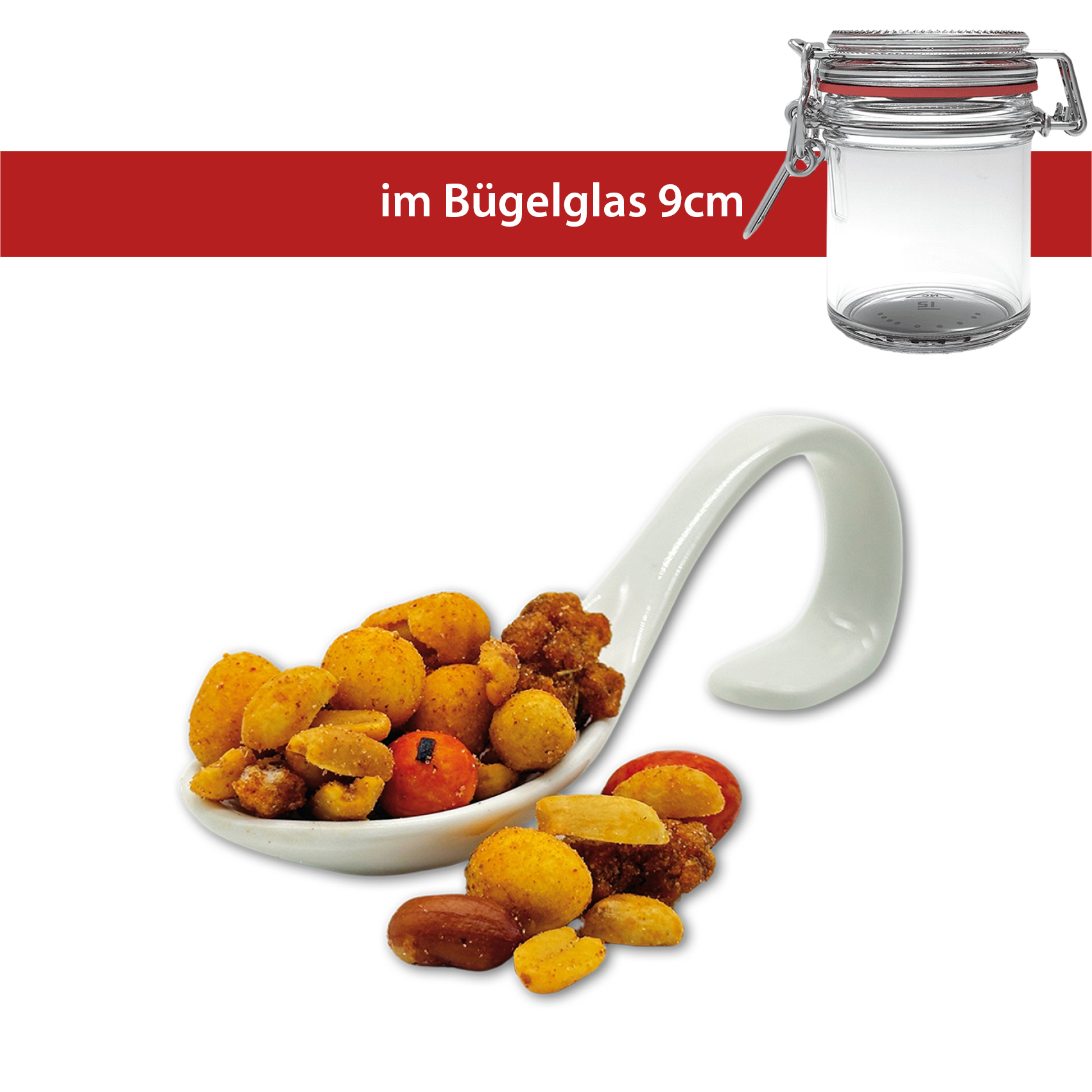 Happy Hour Bar Mix im 9cm Bügelglas 60g - 16 Stück pro Karton