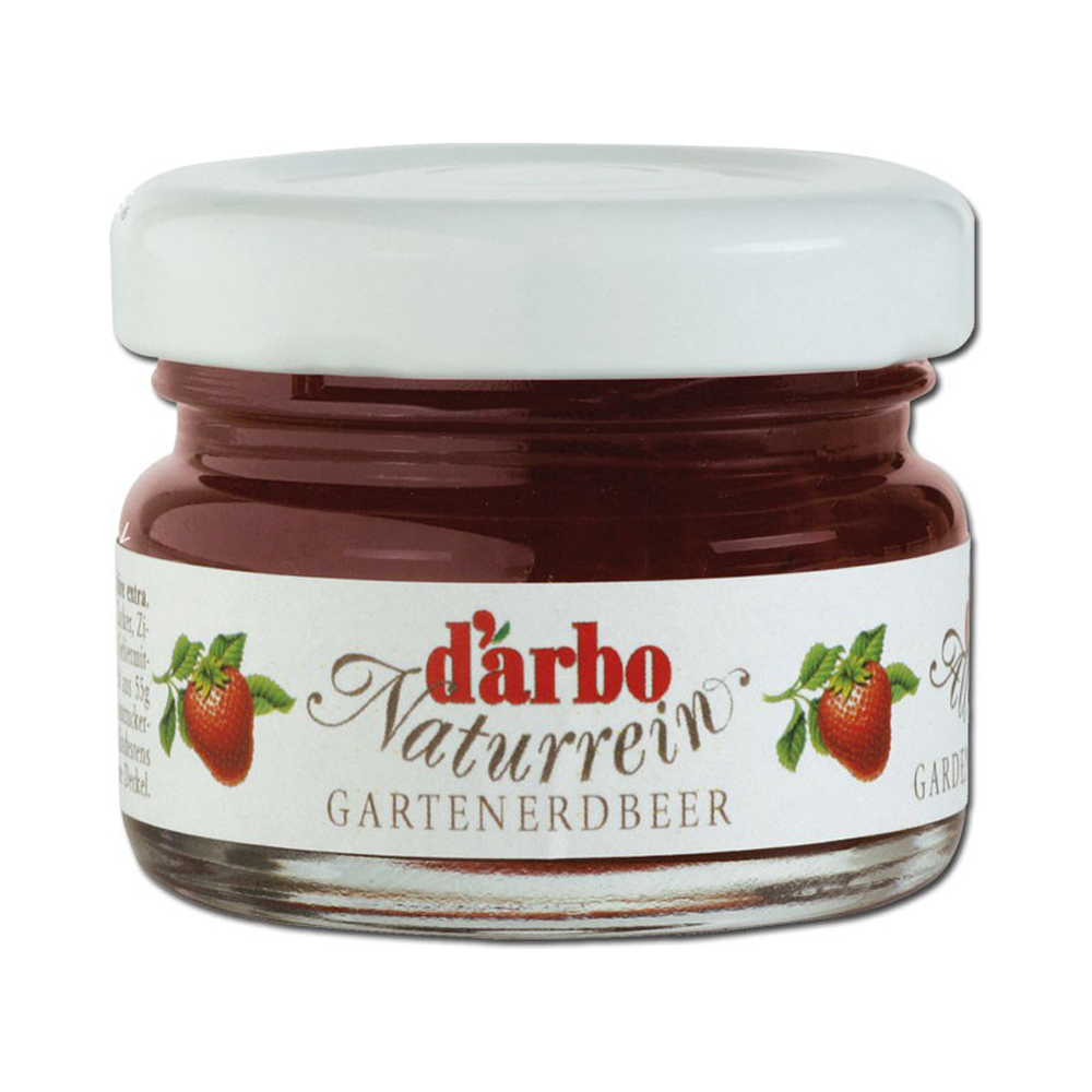 DARBO Erdbeer Konfitüre im Mini Glas 60x28 g Glas pro Karton