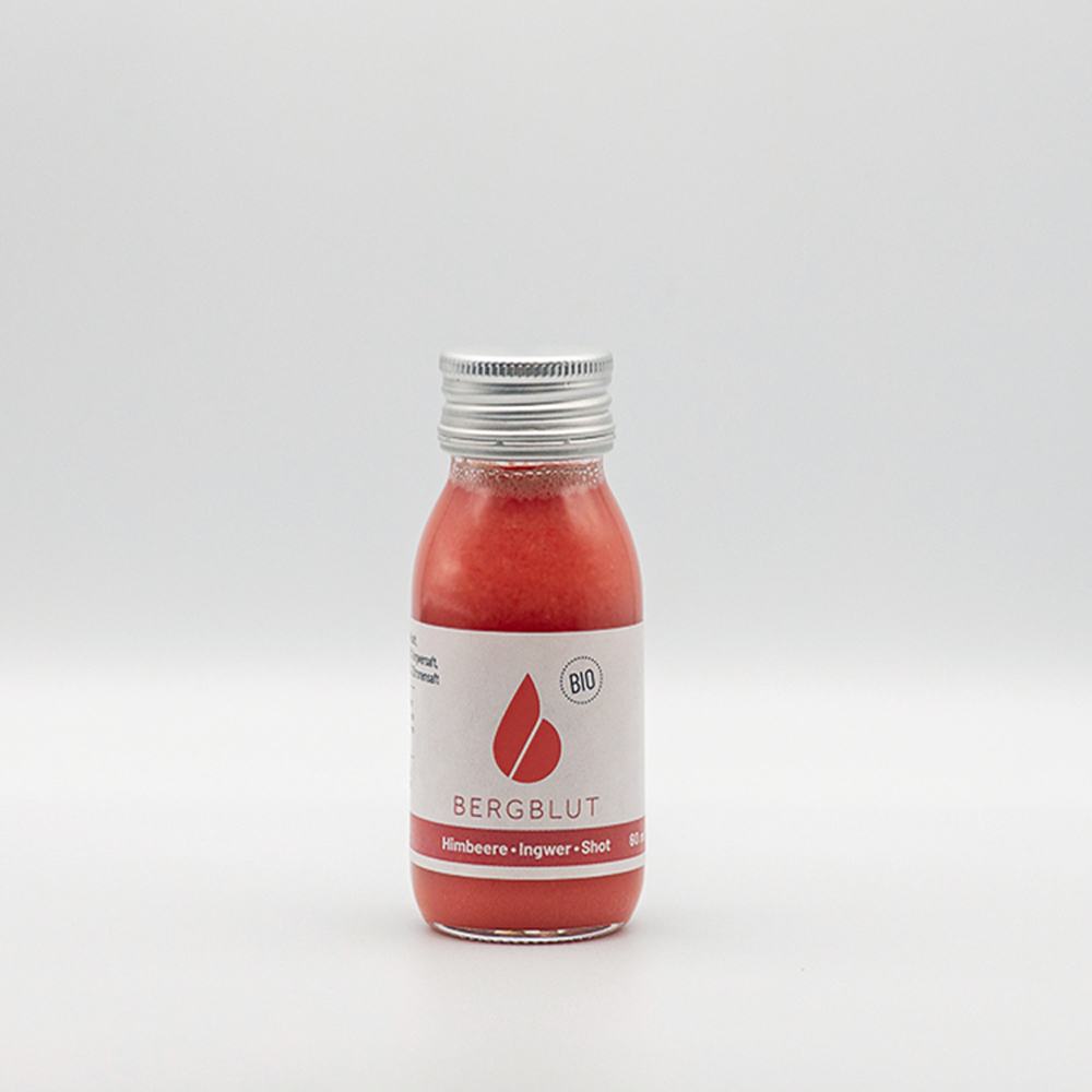 Shot Himbeere-Ingwer 60ml
Mit Bio zertifizierten Säften
Bergblut
12 Stück im Karton Shot Himbeere-Ingwer 60ml
Mit Bio zertifizierten Säften
Bergblut
12 Stück im Karton