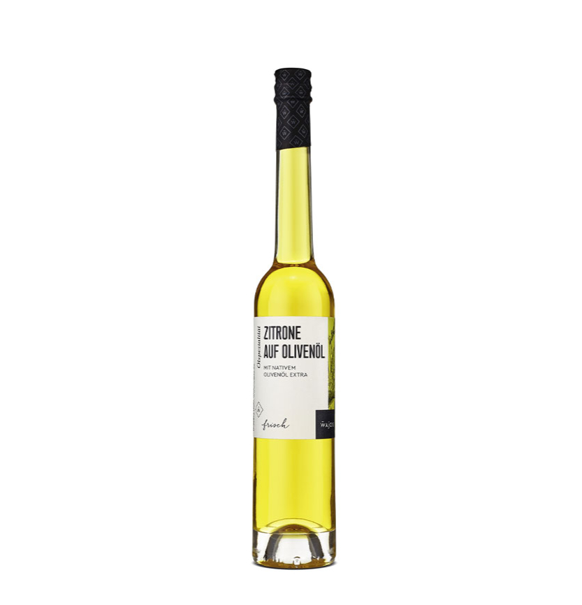 Zitrone auf Olivenöl 100ml Flasche Zitrone auf Olivenöl 100ml Flasche