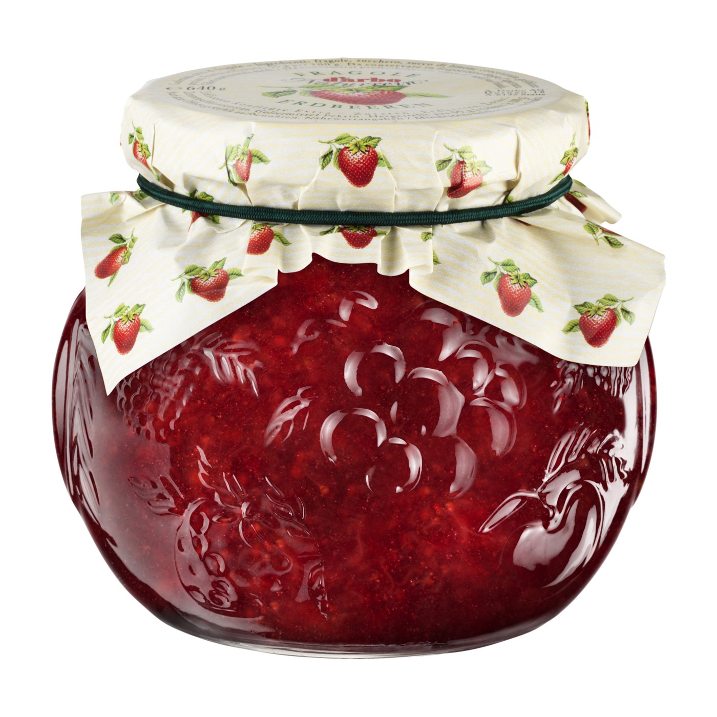 DARBO Erdbeer Konfitüre Naturrein extra 640 g Dekorglas