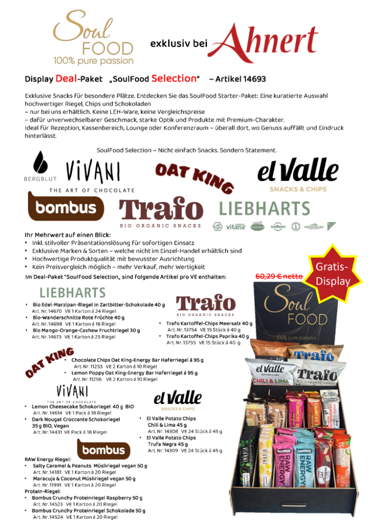 Display Starter-Paket 'SoulFood Selection'