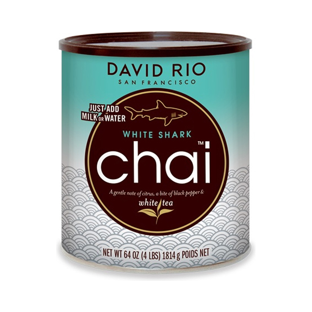 White Shark Chai, indischer Gewürztee 18-24 g Chai-Pulver in 100-150 ml Milch auflösen 1814 g Dose