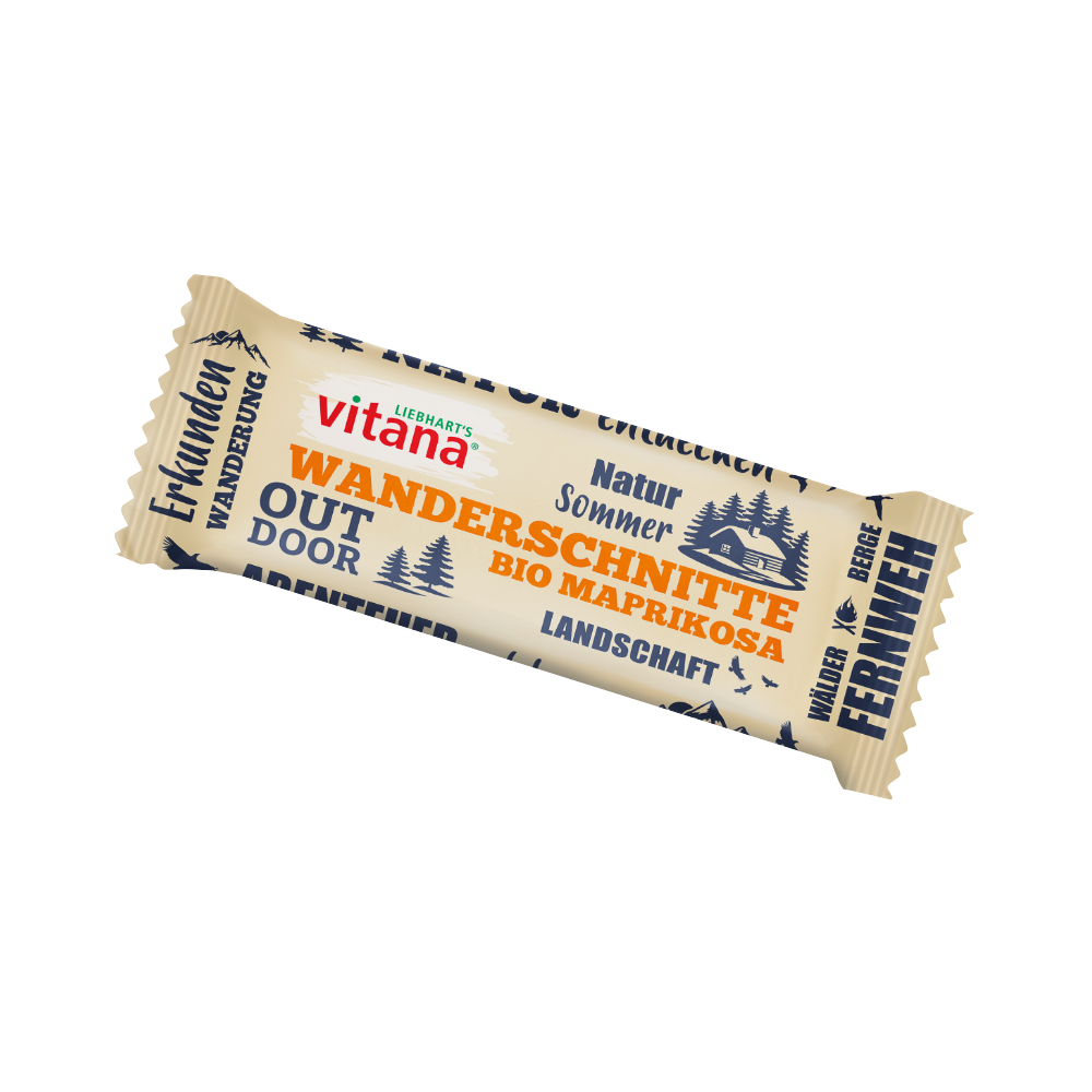 Liebharts Wanderschnitte Maprikosa 40g in Bio Qualität- 16 Stück pro Karton
