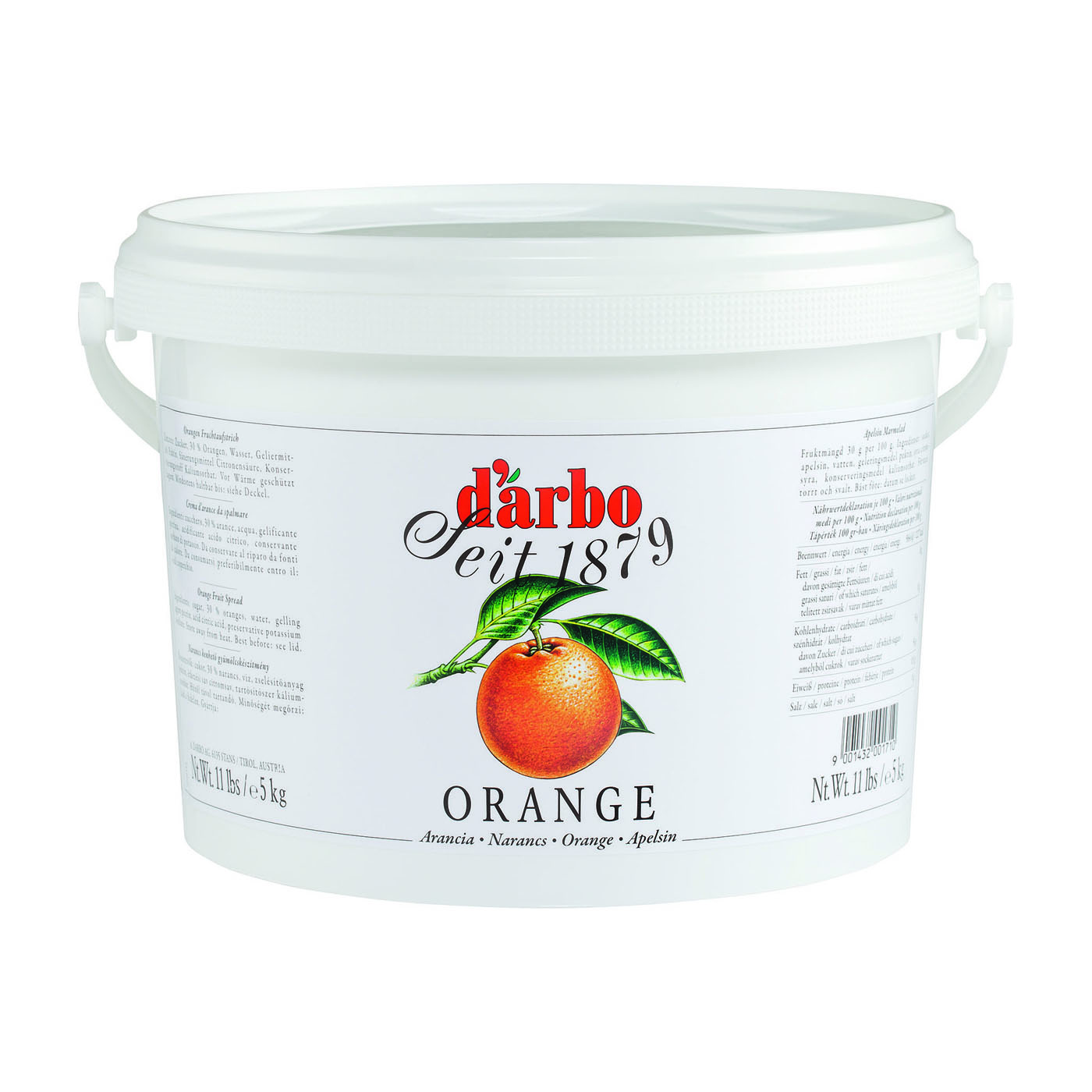 DARBO Orangen Marmelade 5,0 kg Eimer