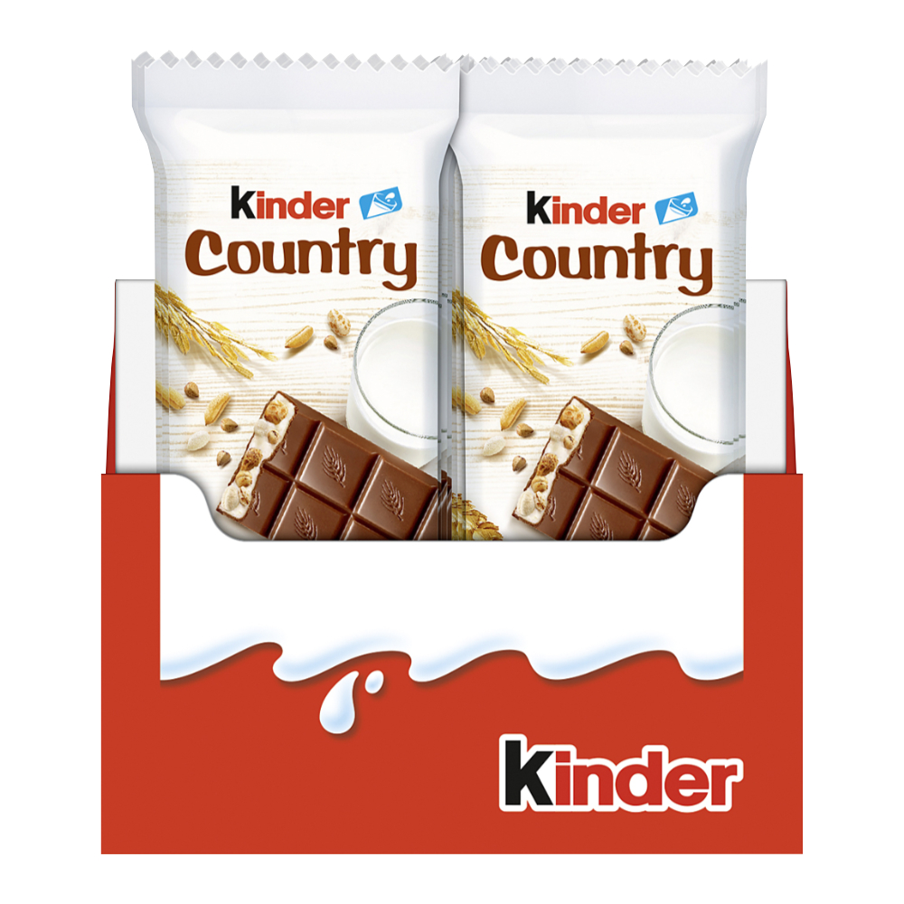 kinder Country Einzelriegel - 20 Riegel a 23,5g