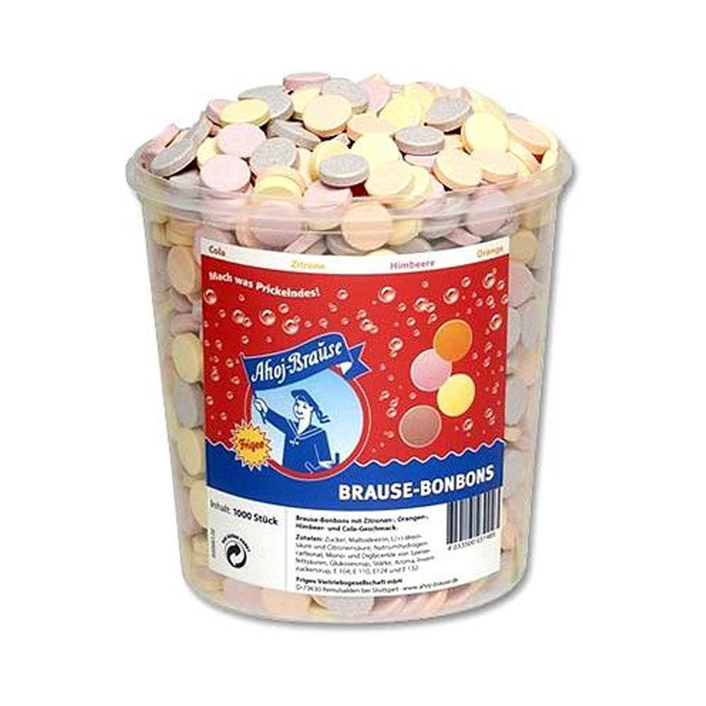Ahoi Brause Bonbon 1000 Stück pro Dose (1800 g) lose