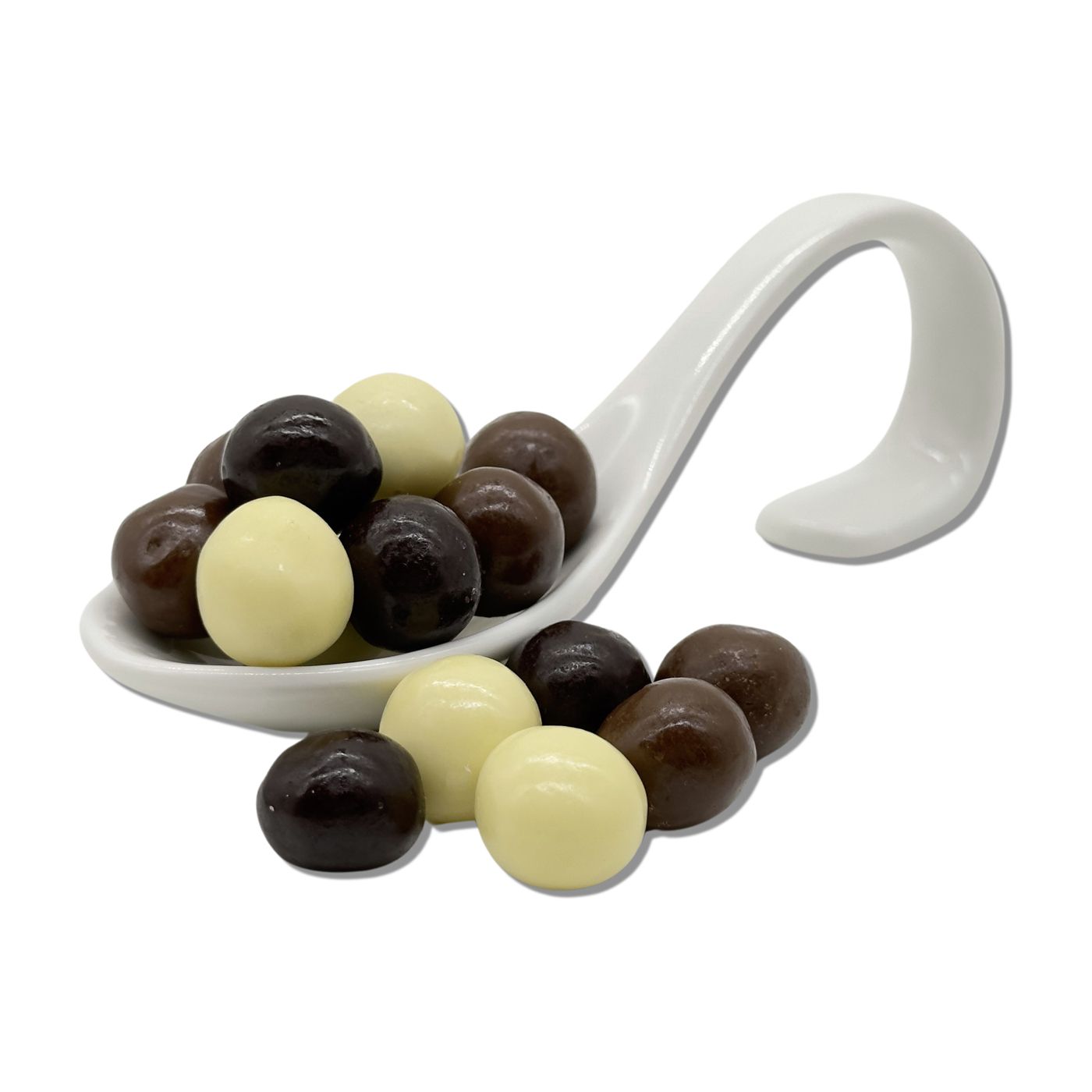 Schoko Crunch Balls 70 g 8,5 cm  Sechskant-Glas
24 Stück pro Karton