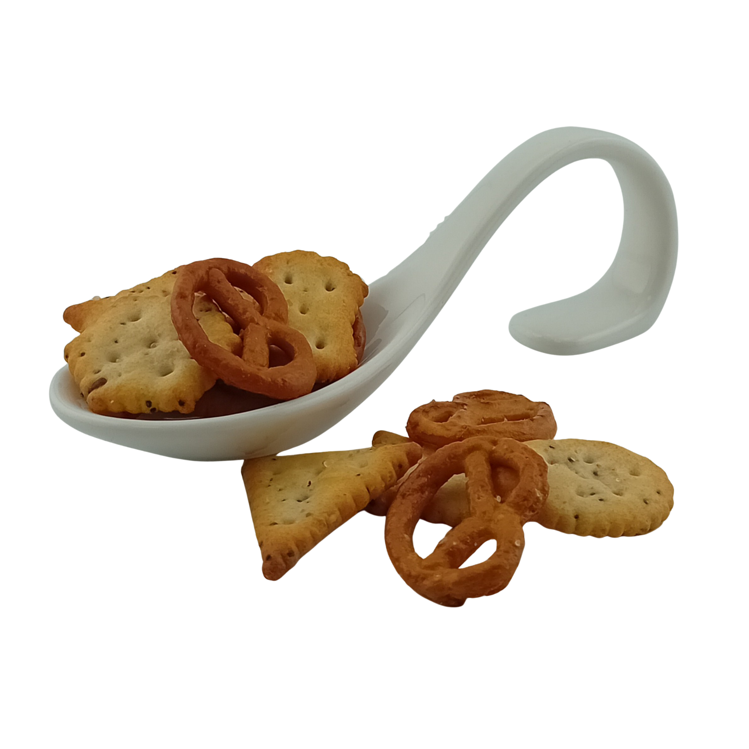 XOX Snacks buntes Knabbergebäck 1 kg in der Papiertüte, genäht