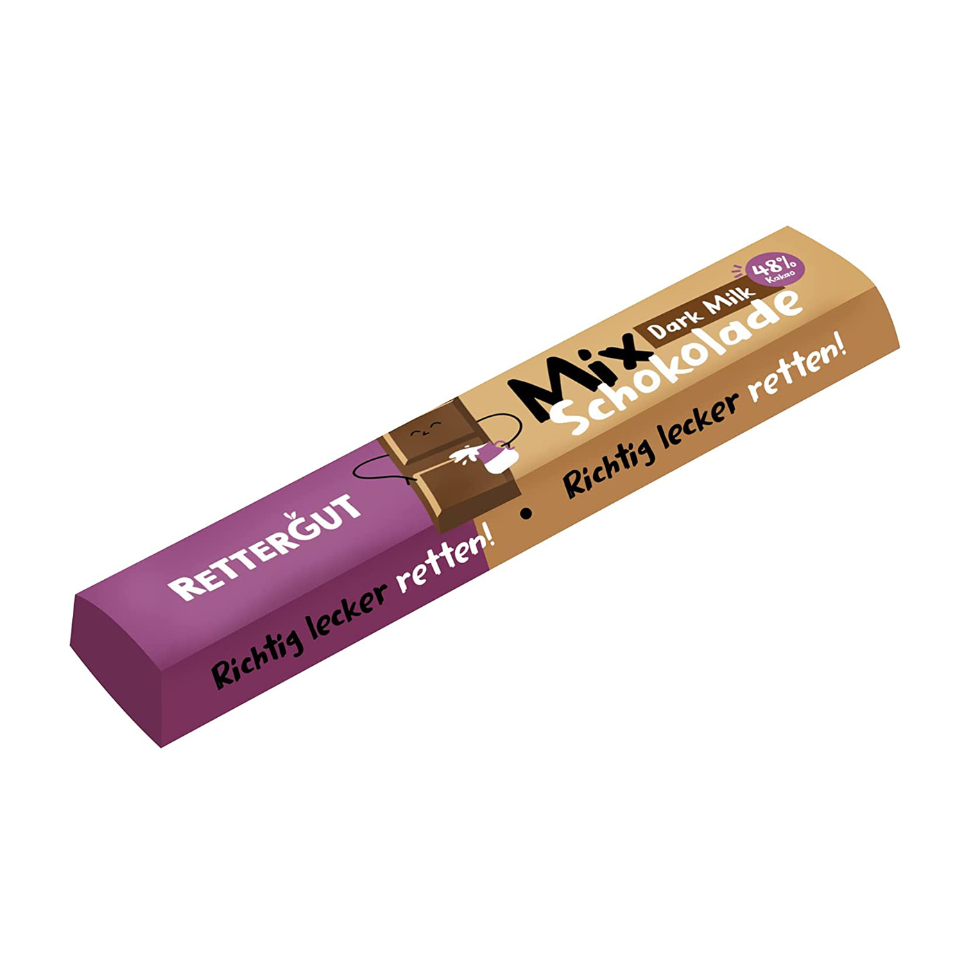 Rettergut Riegel Mixschokolade Dark Milk 35 g 18 Stück pro Karton