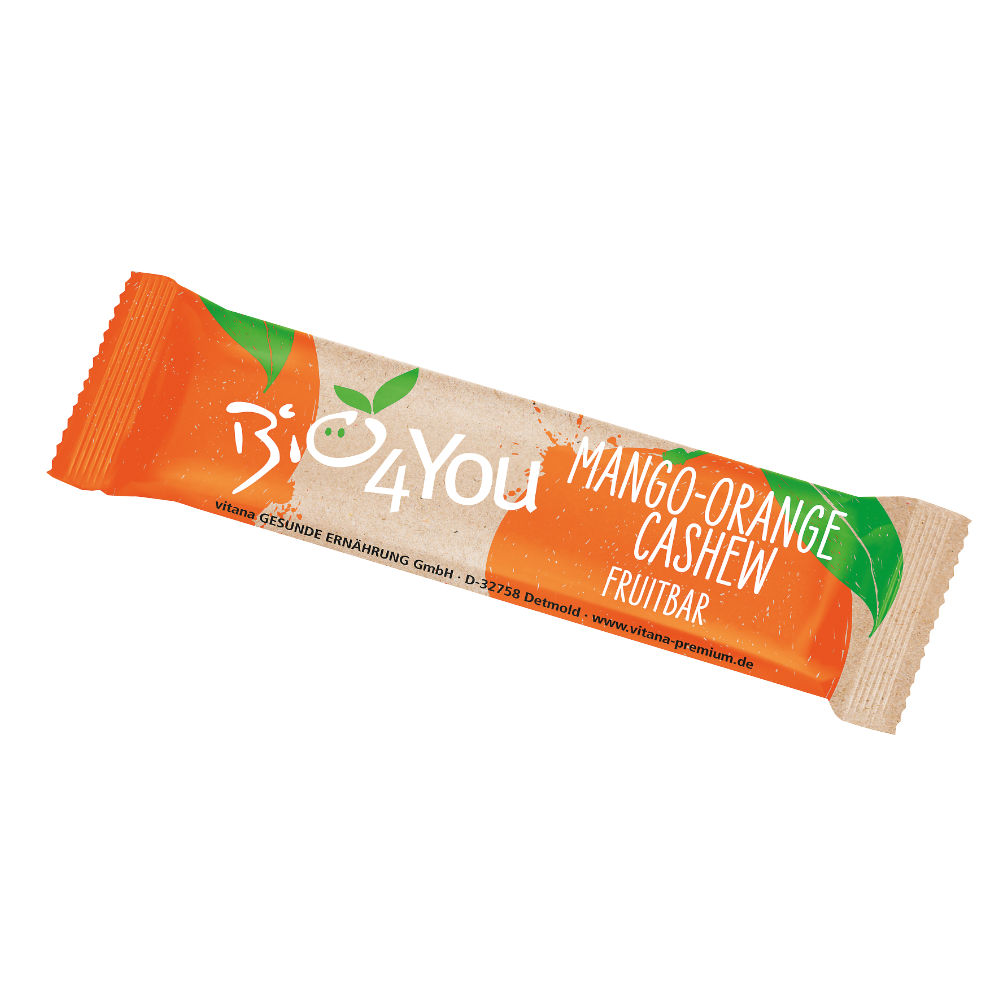 Liebharts Mango-Orange-Cashew Fruchtriegel 30g - 25 Stück pro Karton