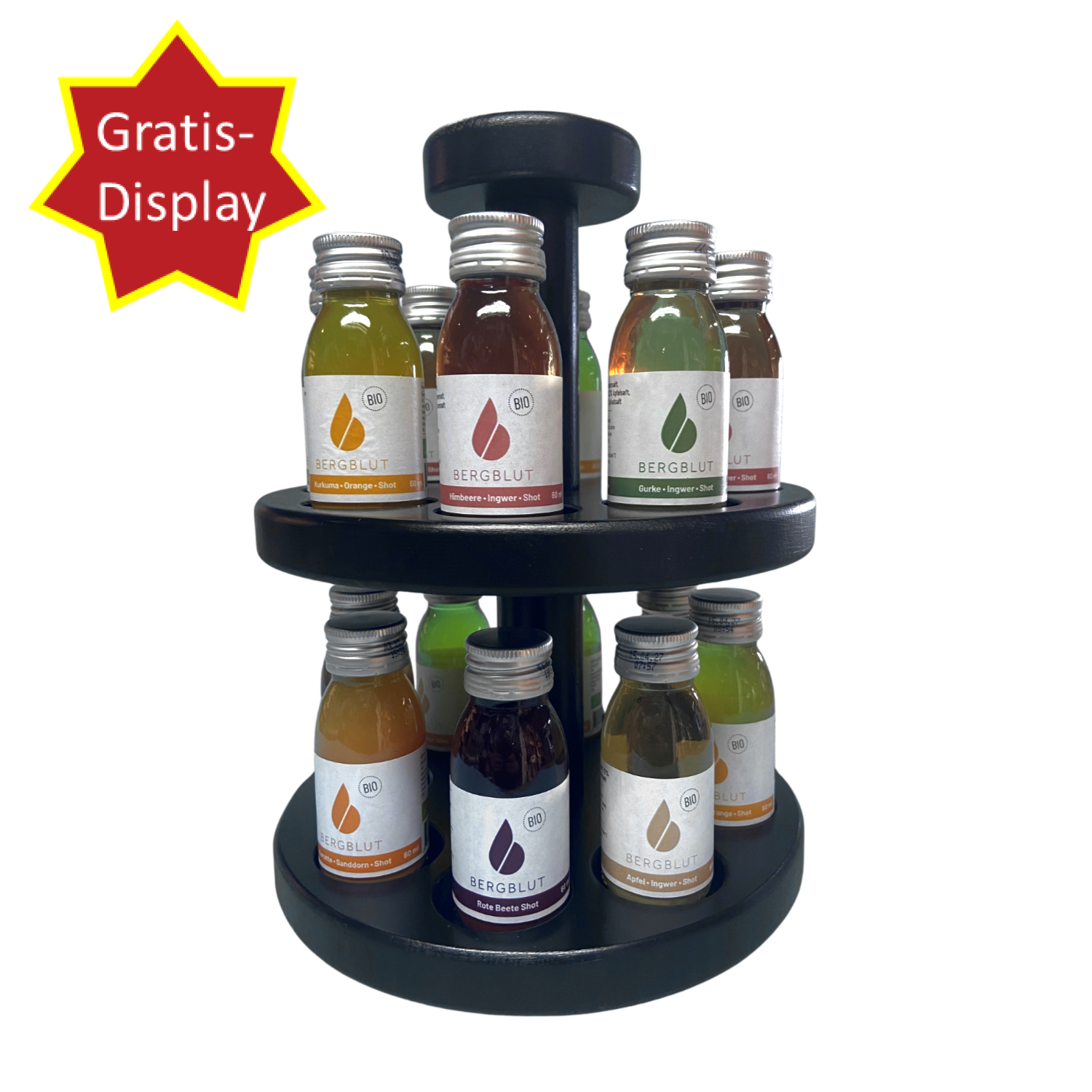 Display Starter-Paket  'Bio Bergblut-Shots'
