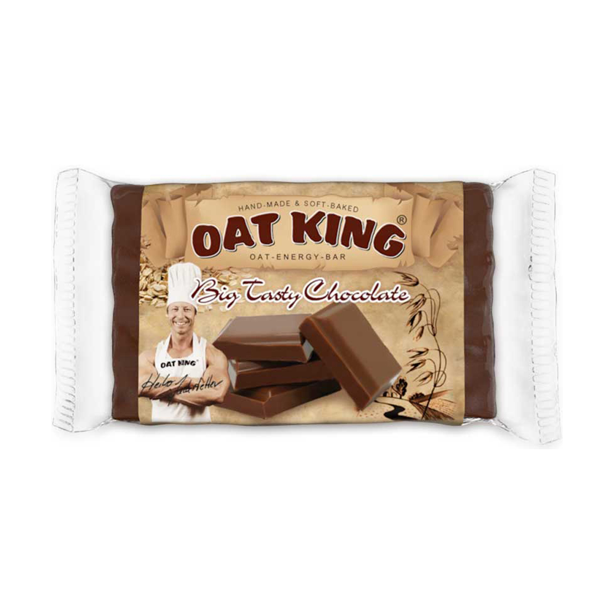Oat King-Energy Bar, Haferriegel á 90 g Big Tasty Chocolate / leckere Schokolade 10 Stück pro Karton