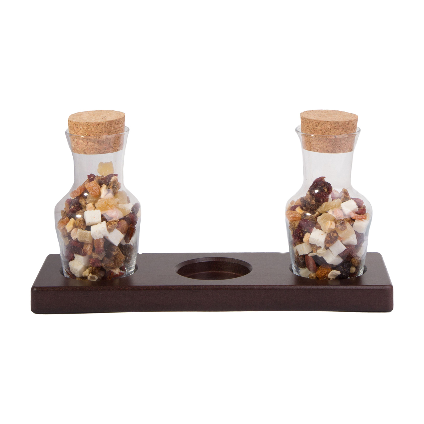 Holztableau für drei Glas-Karaffen Wenge 25 cl Carafon !!!