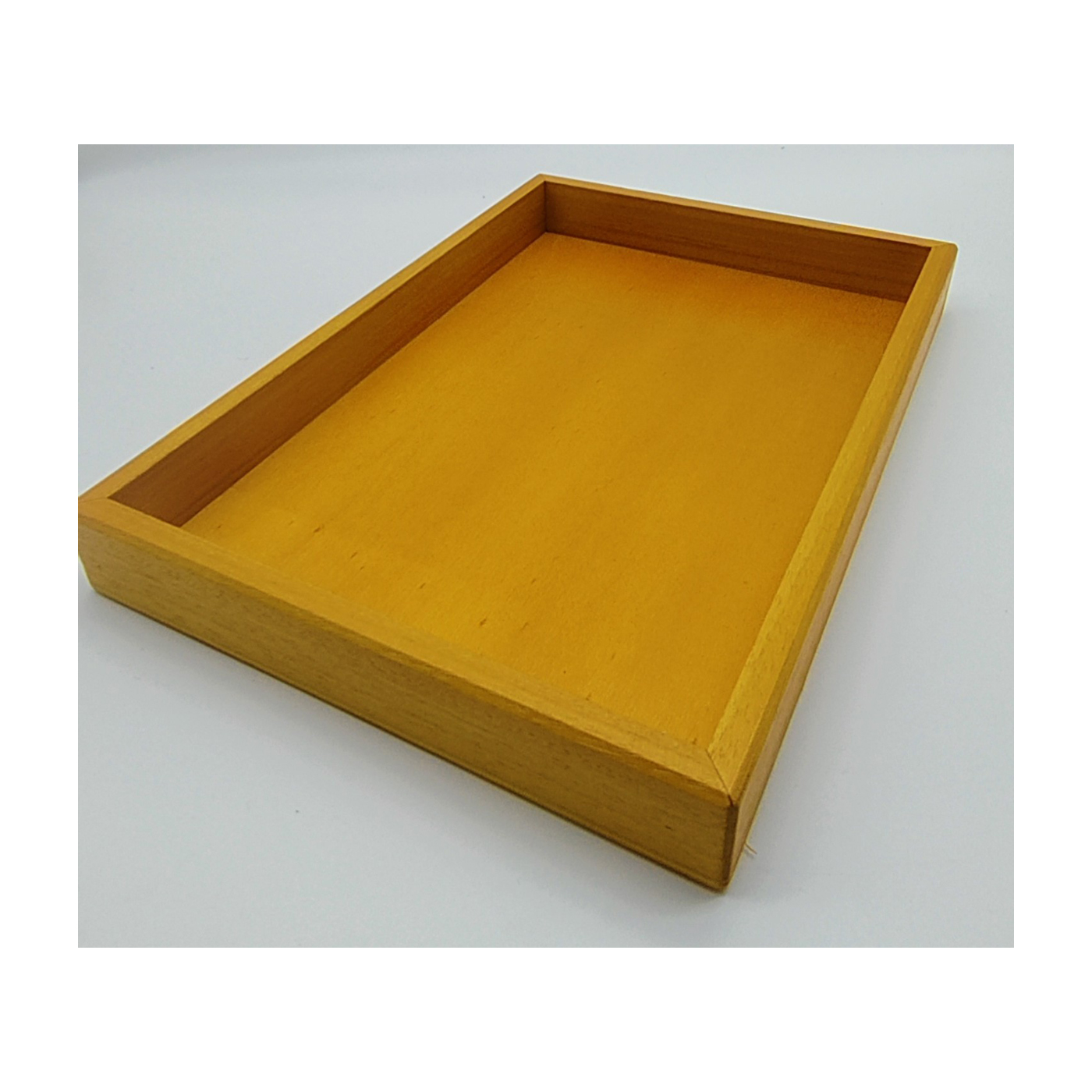 Holzkiste für Gebäckeinsatz 250g rechteckig Buche (Orange)