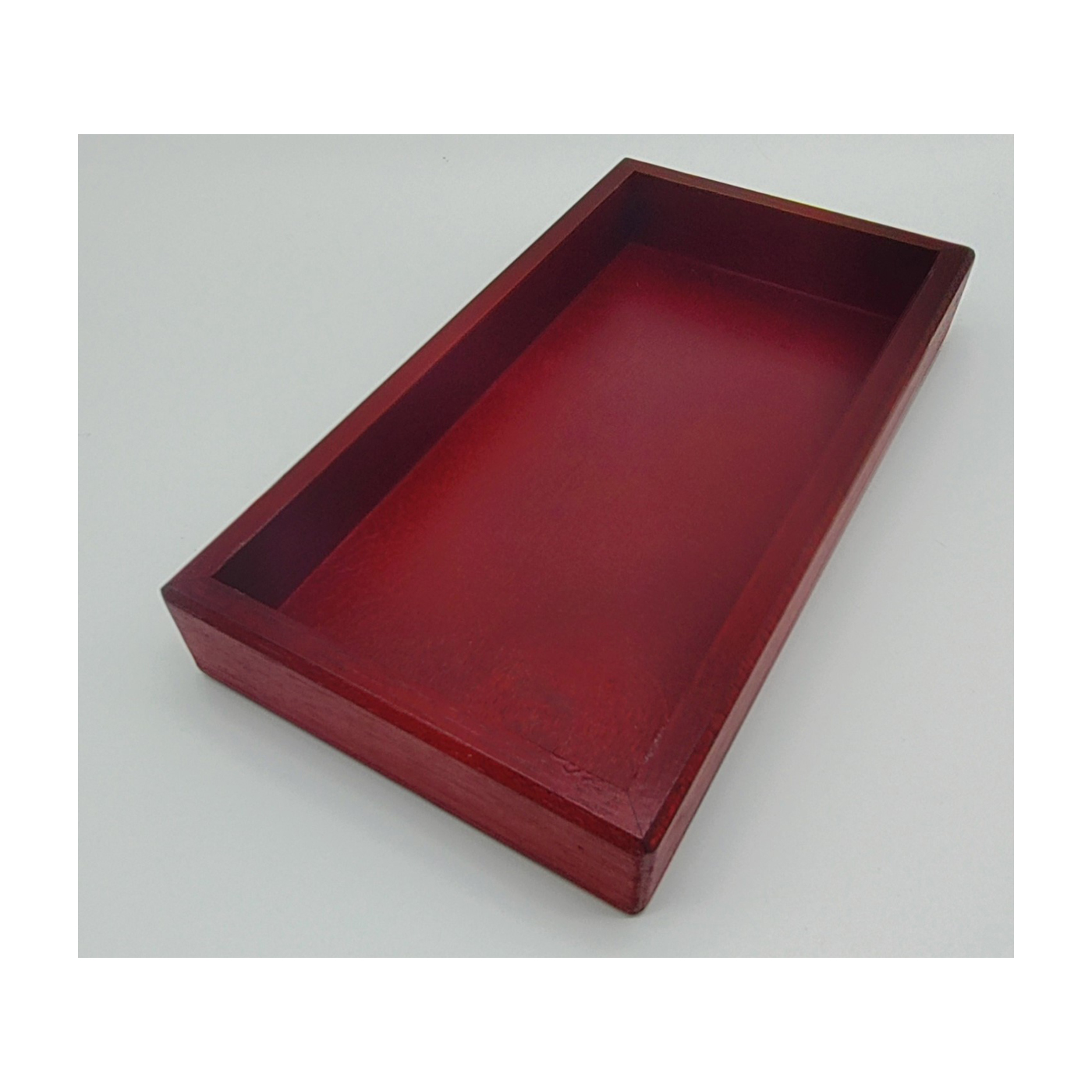Holzkiste für Gebäckeinsatz 125 g rechteckig Mahagoni 23 x 12,5