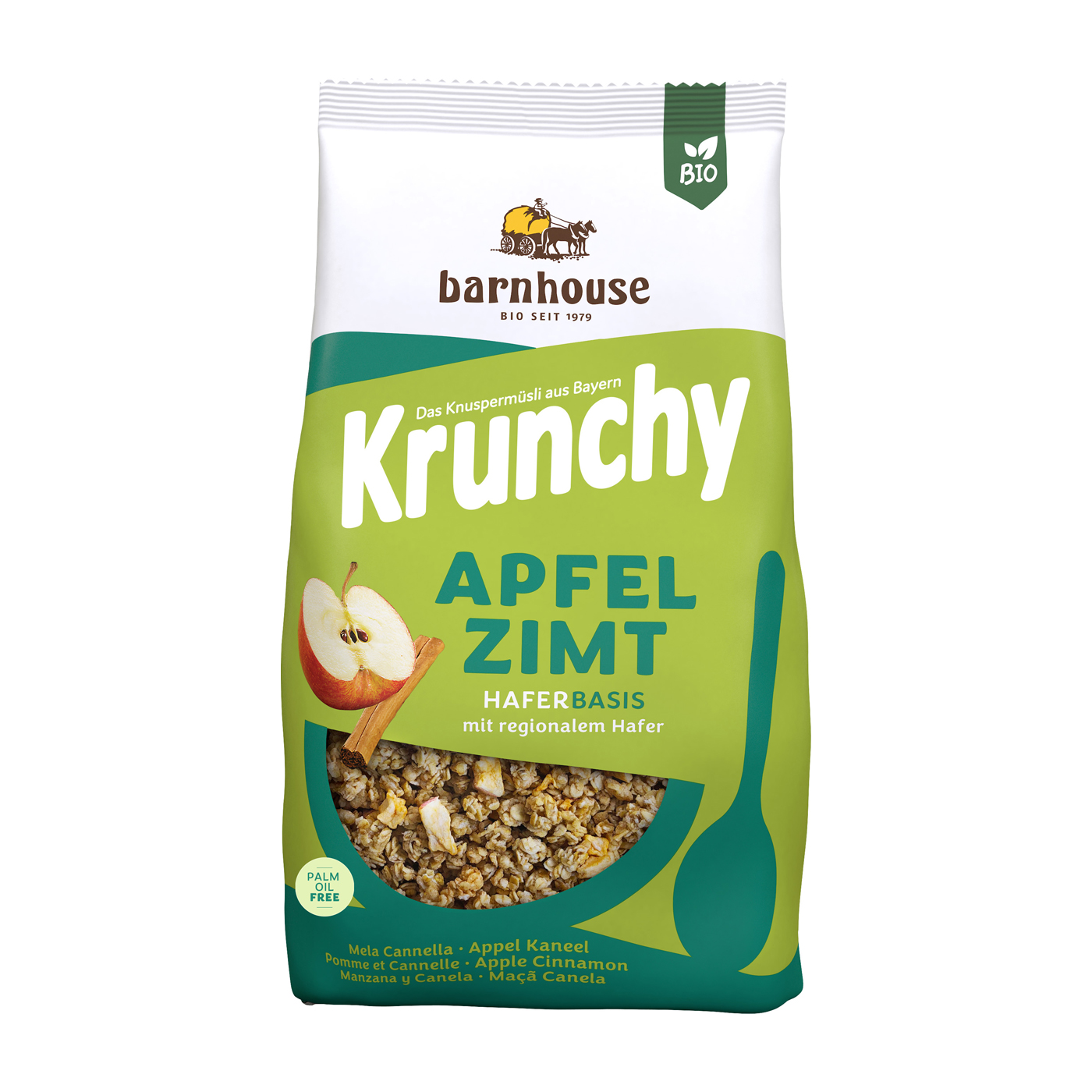 BIO Barnhouse Krunchy Apfel Zimt
750g Beutel BIO BIO Barnhouse Krunchy Apfel Zimt
750g Beutel BIO