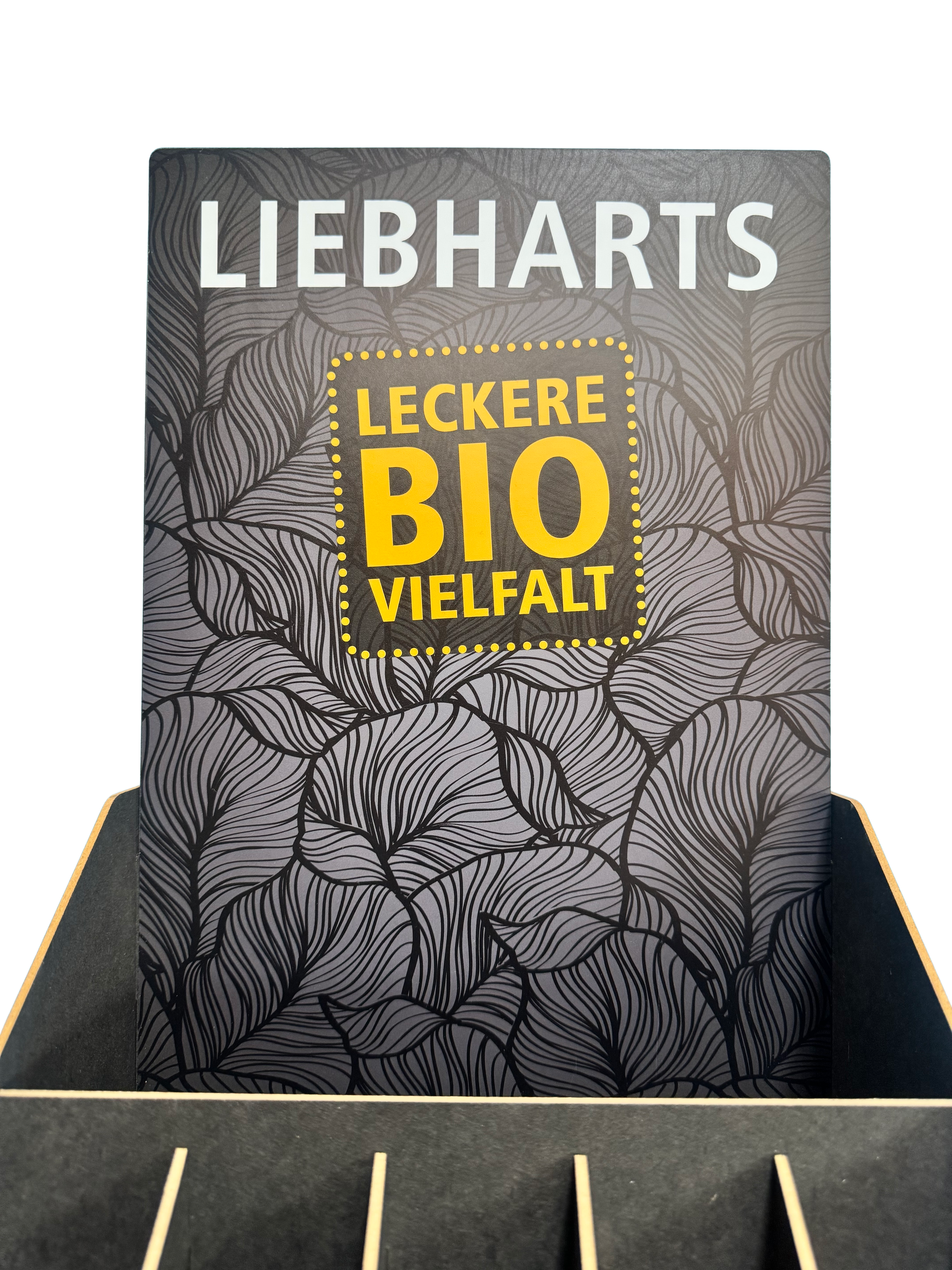 Liebharts Thekendisplay schwarz matt Liebharts Thekendisplay schwarz matt