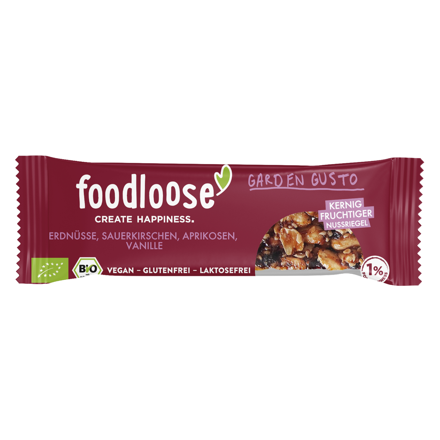 Foodloose Variety Pack Bio Nussriegel, vegan 24 Riegel  á 35 g pro Karton